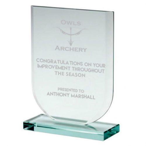 TP03-Jade Glass Archery Trophy