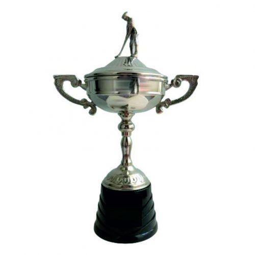 Silver coloured Golf Cup