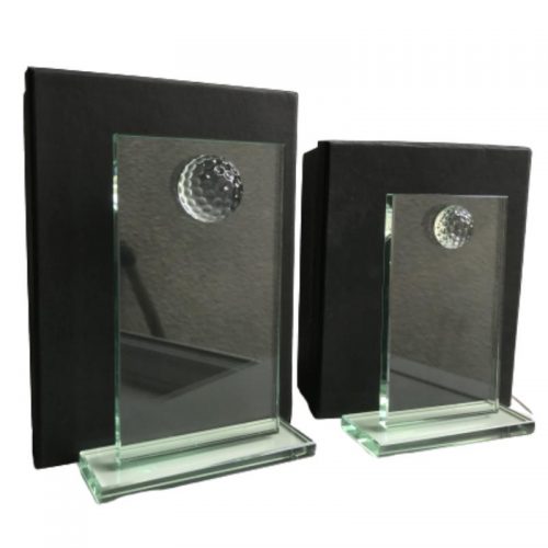 Jade Glass Golf Plaque