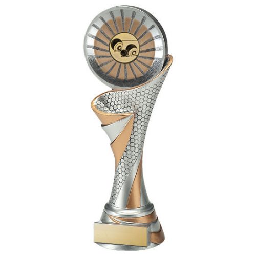 FG14 Lawn Bowls Silver & Gold Resin Trophy