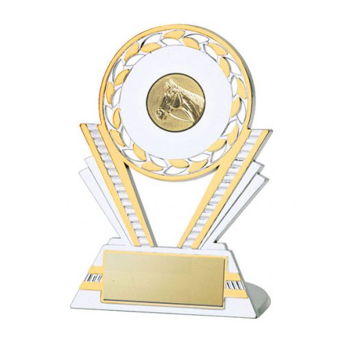 Q130 Equestrian Silver / Gold Plastic Trophy