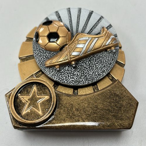 Chunky Resin Football & Boot Trophy