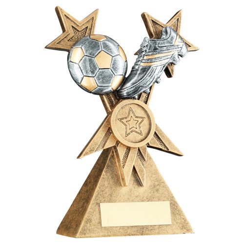 Football and Boot Shooting Tri Star Trophy