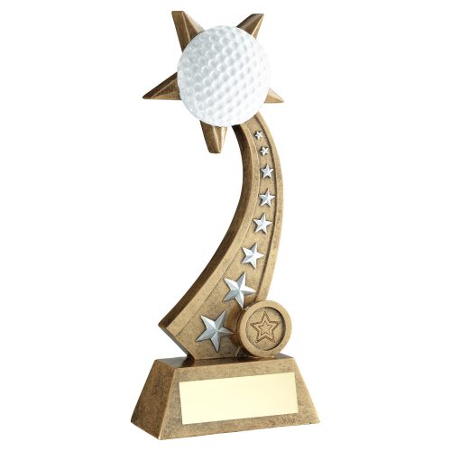 Golf Ball on Star Trail Trophy
