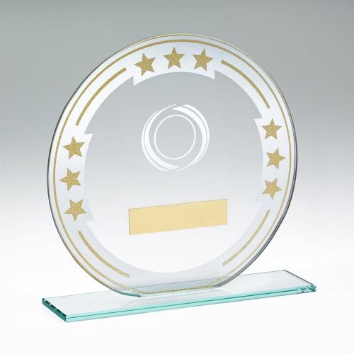 Gold Star Round Award with 25mm Centre