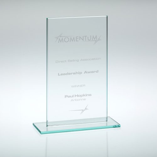 Economy Jade Glass Rectangular Award
