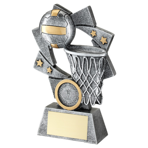 Netball & Net Spiral Star Trophy
