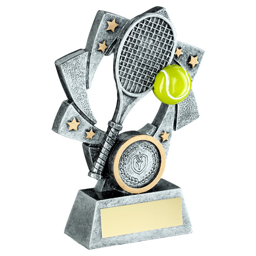 Tennis Racket & Ball Star Trophy